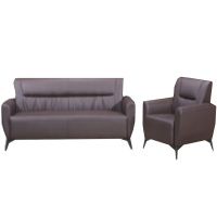 卡里鳄沙发单人位三人位沙发组合KLE—SF164总经理室办公室沙发座椅（1+3）沙发咖啡色