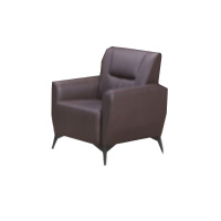 卡里鳄沙发单人位KLE—SF154单人位子办公室沙发座椅单人沙发咖啡色