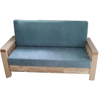 卡里鳄沙发三人位子KLE—SF164三人位子办公室沙发座椅三人沙发原木色