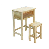 卡里鳄单人木课桌凳KLE—KZD15学校学习学生课桌凳