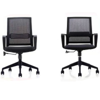 卡里鳄会议室网布椅金属骨架椅滑轮椅KLE—HYY294会议椅洽谈椅座椅转椅