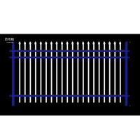 卡里鳄锌钢围墙护栏KLE—RCL15户外庭院金属杆衡量防锈护栏金属栏杆