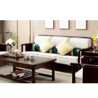 卡里鳄办公室中式沙发办公客厅沙发接待洽谈座位沙发三人位子沙发KLE—MSF279