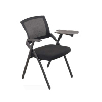 卡里鳄折叠培训椅带写字板会议椅培训椅子培训书写椅洽谈椅接待椅座椅KLE—ZDY19