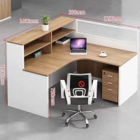 卡里鳄单人屏风位办公室办公桌KLE—MSF380屏风办公桌
