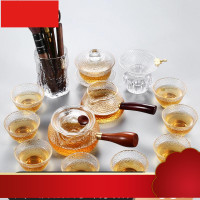 茗杰整套玻璃茶具功夫套装加厚家用办公室泡茶器耐热茶杯茶壶