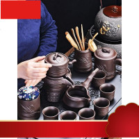 懒人茶具套装功夫茶具家用简约紫砂茶杯复古全半自动现代创意