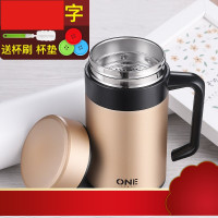 4不锈钢保温杯男士大容量办公室水杯家用带手柄把手泡茶杯子女