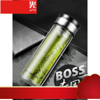 玻璃杯大容量双层泡茶杯便携男女士车载玻璃水杯家用随手杯子