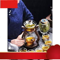 懒人功夫茶具茶杯套装简约创意日式透明半全自动冲泡茶器家用