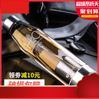 玻璃杯便携创意茶水杯随手杯女透明过滤杯子男茶水分离泡茶杯