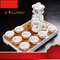 半全自动陶瓷家用功夫茶具套装特价懒人青花瓷茶杯整套泡茶器