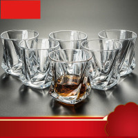 玻璃杯套装6只装啤酒杯水杯果汁杯茶杯洋酒杯威士忌杯红酒杯