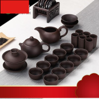 砂家用功夫茶具套装纯手工简约陶瓷复古整套茶壶茶杯现代喝茶