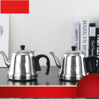 4不锈钢茶壶酒店餐厅泡茶壶带滤网家用大容量电磁炉烧水壶平底