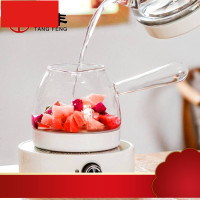 水果茶壶套装电加热 下午茶杯套装花果茶煮茶壶 玻璃花草茶具