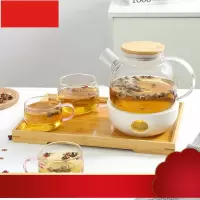 耐热玻璃花茶壶蜡烛加热花草茶具水果茶壶套装下午茶蜡烛茶壶