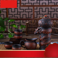 功夫茶具套装家用懒人简约仿古双龙出水泡茶全半自动茶器礼盒
