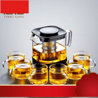 玻璃飘逸杯过滤泡茶壶冲茶器透明玻璃茶具套装家用功夫喝茶杯