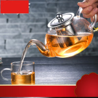 轩耐热玻璃茶壶加厚不锈钢过滤泡茶壶家用花茶壶功夫茶具套装