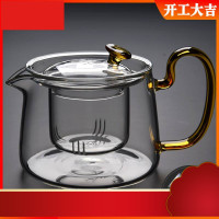 茶壶耐高温大号功夫茶具过滤透明泡茶器煮茶壶家用可烧带把