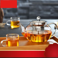 耐热耐高温不锈钢过滤泡茶壶花茶壶茶具红茶玻璃茶壶家用套装