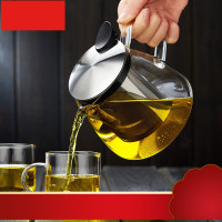 尼加厚玻璃茶壶家用耐热不锈钢过滤水壶大容量花茶普洱泡茶壶