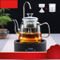 煮茶壶烧水壶泡茶专用蒸茶器电陶炉煮茶黑茶全玻璃蒸煮两用壶