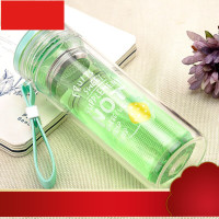 玻璃杯便携简约清新森系水杯女可爱少女创意个性潮流泡茶杯子
