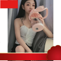 量水杯健身运动水壶1500水瓶便携超大2000ml女塑料杯1000吸管