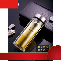 双层玻璃杯男女士家用高档泡茶水杯便携隔热简约大容量杯子