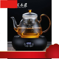 炉煮茶器黑茶全玻璃烧水壶家用煮茶壶耐高温加厚蒸汽蒸茶壶