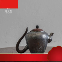 银壶 银茶壶纯银999烧水壶纯手工银壶泡茶壶一张打家用220ML