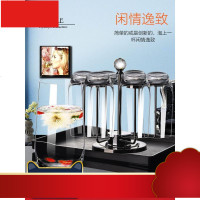 进口水晶玻璃水杯家用牛奶茶杯家用套装随手杯激光刻字