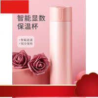 杯女简约清新森系超萌可爱大容量带温度显示会提醒喝水的杯子