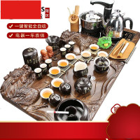 茶具套装陶瓷茶杯全自动一体泡茶小茶台实木茶盘家用简约客厅