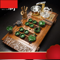 鸡翅木花梨木茶盘茶具套装全自动四合一功夫紫砂陶瓷实木茶台