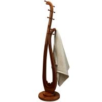 全实木衣帽架落地简约现代琵琶衣帽架简易衣帽架卧室挂衣架房间置物架衣服架子家用收纳置物木质挂衣架子