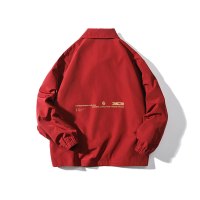 YUANSU夹克男女潮流春秋情侣宽松港风飞行员工装休闲帅气教练棒球服外套夹克