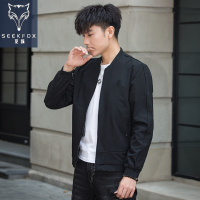 YUANSU觅狐秋季外套韩版休闲帅气棒球服茄克潮流新款男士夹克衫立领上衣夹克