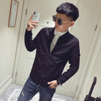 YUANSU外套男韩版潮流痞帅气黑精神小伙休休闲刺绣棒球服网红夹克春秋季夹克