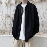 YUANSU炸街外套高级范自留男秋季穿搭轻熟时尚休闲上衣黑化系棒球服夹克夹克