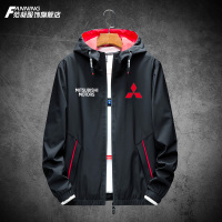 YUANSU新款三菱汽车标4s店休闲宽松工作服汽修装定制夹克男士外套上衣潮夹克