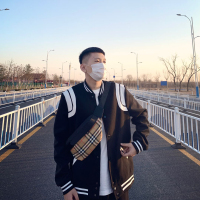 YUANSU外套男秋冬季韩版潮流权志龙同款经典棒球服潮牌薄款情侣炸街夹克夹克