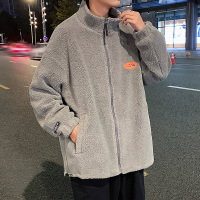 YUANSU羊羔毛立领夹克棉衣男冬季加厚保暖摇粒绒上衣港风潮流青少年外套夹克