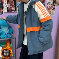 YUANSU青少年冬季韩版棉服13潮流连帽棉衣15岁初中学生加厚外套16男孩子棉衣