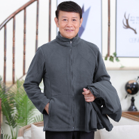 YUANSU中老年男三合一两件套可拆内胆棉服男士爸爸冬季外套棉衣冬棉衣