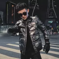 YUANSU羽绒棉服男士冬季外套修身短款棉衣韩版潮流帅气精神小伙加厚棉袄棉衣