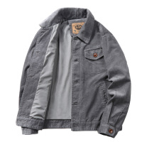 YUANSU2020新款春秋季夹克男薄款灯芯绒外套男复古休闲潮流工装茄克外套夹克