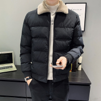 YUANSU男士冬季外套2020新款韩版潮流羽绒棉服加厚保暖翻领冬装男生棉衣棉衣